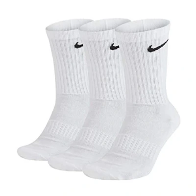 Image of Nike Everyday Cushion Crew Socks, Pack of 3 White S