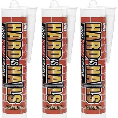 Image of Hard As Nails High Power Instant Grab Exterior Adhesive (3 Pack)