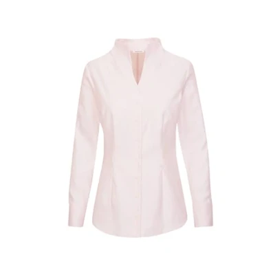 Image of Seidensticker women&#039;s blouse shirt slim fit long sleeve plain 100% cotton