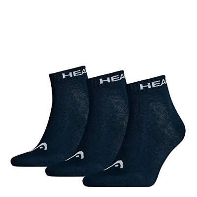 Image of Head Men&#039;s Quarter 3p Socks, Navy, 11 Sep UK