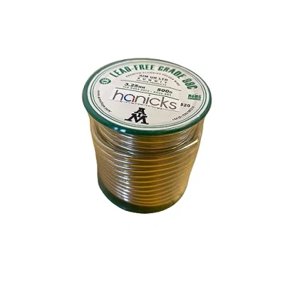 Image of Hanicks Plumbers Lead Free Solder Wire Reel 3.25mm Quality Soldering 500g Grade 99c