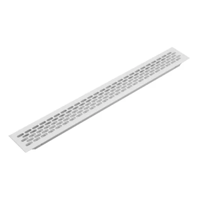 Image of Kitchen WORKTOP/Plinth Heat Vent Grill Aluminium by Rejs (480 x 60mm, Aluminum)