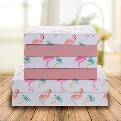 Image of Elegant Comfort Luxury Soft Bed Sheets Flamingo Pattern 1500 Thread Count Percale Egyptian Quality Softness Wrinkle and Fade Resistant (6 Piece) Bedding Set, King,