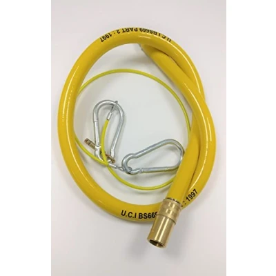 Image of CATERHOSE COMMERCIAL GAS HOSE YELLOW, SIZE 3/4&quot;, 1.5M BS 669