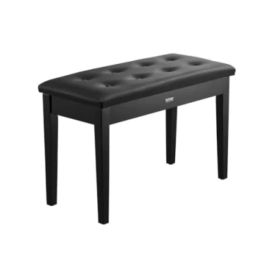 Image of VEVOR Piano Bench, 29.5&quot; x 14&quot; 19&quot;, Duet Keyboard Chair with High Density Padded Cushion, Storage Compartment for Music Books, Wooden Bookcase Stool Seat, Vanity and Living Room