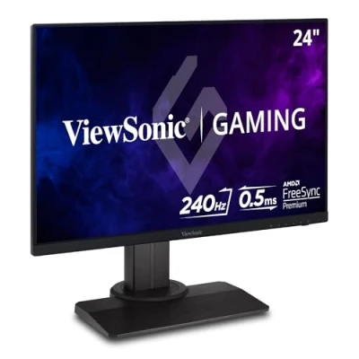 Image of ViewSonic OMNI XG2431 24 Inch 1080p 0.5ms 240Hz Gaming Monitor with AMD FreeSync Premium, Advanced Ergonomics, Eye Care, HDMI and DisplayPort for Esports, Black