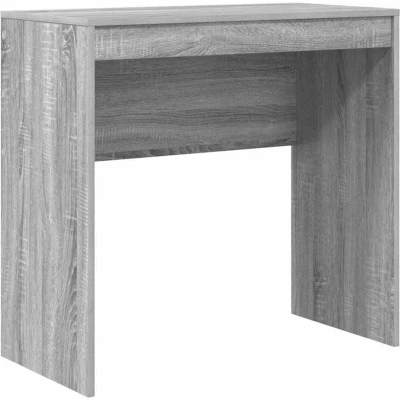 Image of vidaXL Writing Desk Grey sonoma Engineered wood 80 x 40 76 cm Simple