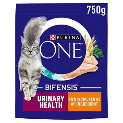 Image of Purina ONE Adult Dry Cat Food Urinary Health, Rich in Chicken 750g , Pack of 4