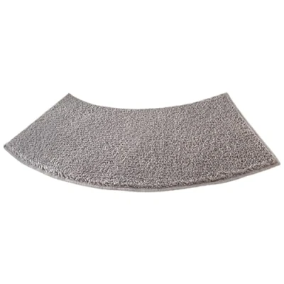 Image of YZBBSH Curved Shower Mat,Non Slip Mat Outside Shower,Curved Bath Mat,Corner Mat,For And Rv Bathroom (Grey)