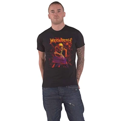Image of Megadeth T Shirt Peace Sells Band Logo Official Mens Black XXL