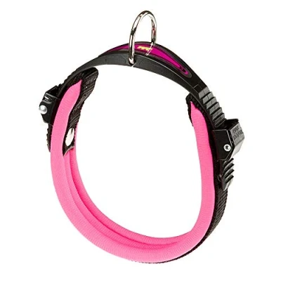 Image of Ferplast Ergofluo Dog Collar, 34 42 cm, Fuchsia
