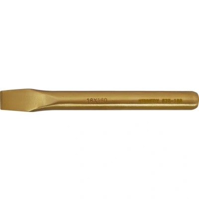 Image of Kennedy 18 x 200mm Spark Resistant Flat Cold Chisel Be Cu