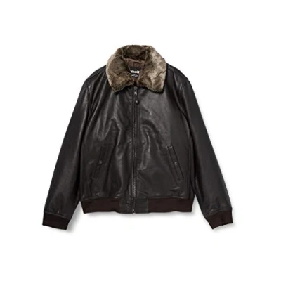 Image of Schott NYC Men&#039;s Lc930dgt Leather Jacket, Black, 4X Large