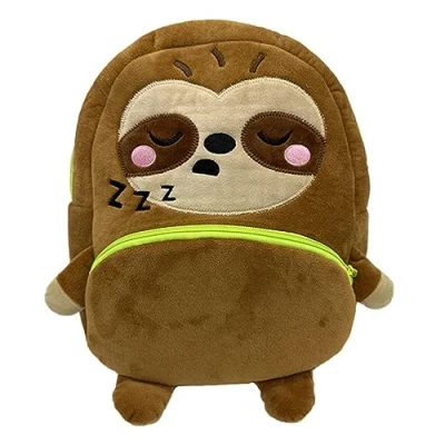 Image of Puckator Adoramals Cody the Sloth Plush Rucksack Backpack Children&#039;s Backpacks Small Luggage Bag Travel For School Toddler Kids Cute Bags Nursery Back Pack