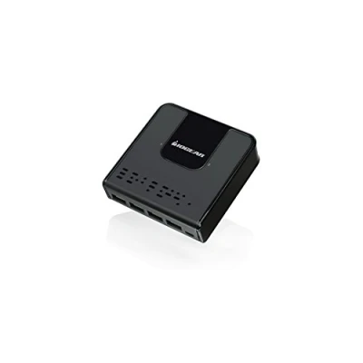 Image of IOGEAR 4x2 USB 3.0 Peripheral Sharing Switch Share 4 Devices Between 2 Computers LED Indicators Cables n Remote Included PC MAC Printer Scanner Mouse/Keyboard and More GUS432