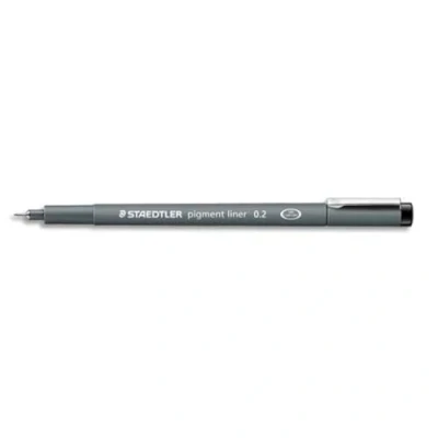 Image of Staedtler Pigment Liner, 0.2 Mm, Black Ink (308 0.2), Box of 10 by