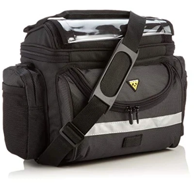 Image of Topeak Tourguide DX Bicycle Handlebar Bag, 8.1 Litre Capacity, Black