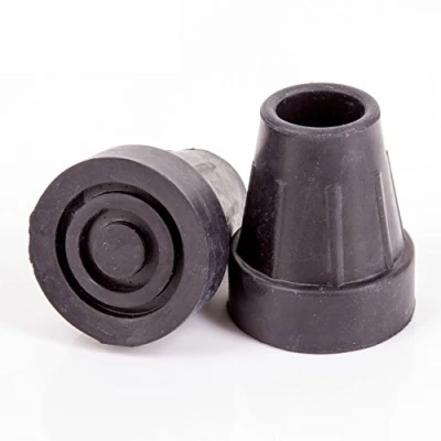 Image of 2X Non Slip 22mm Rubber Ferrules with Metal Washers