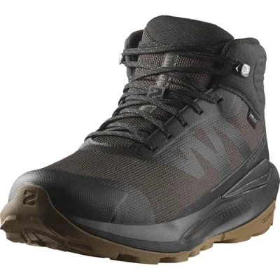 Image of Salomon Elixir TOUR MID WP Hiking shoes, Men&#039;s, Size: 10, Phantom/black/asphalt Textile/synthetics