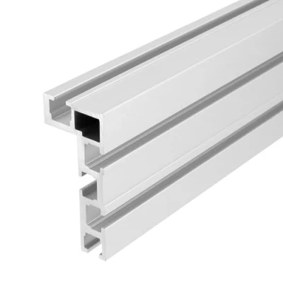 Image of QWORK® T Track, 75 Type 400MM Slot Miter Rail, Aluminum Alloy Guide Rails, for Woodworking, Table Saw, Fence Fastening