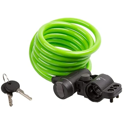 Image of M Wave Unisex Adult S 10.18 Spiral Cable Lock Green,