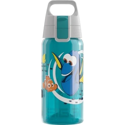 Image of SIGG Kids Water Bottle Viva One Disney Dory Suitable For Carbonated Beverages Leakproof Dishwasher Safe BPA Free Sports &amp; Bike Light Blue 0.5L