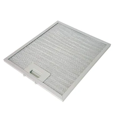 Image of Universal Metal Grease Filter for Cooker Hoods, 320 x 260 mm, with Grille Kitchen Extractor Hoods (Pack of 1)