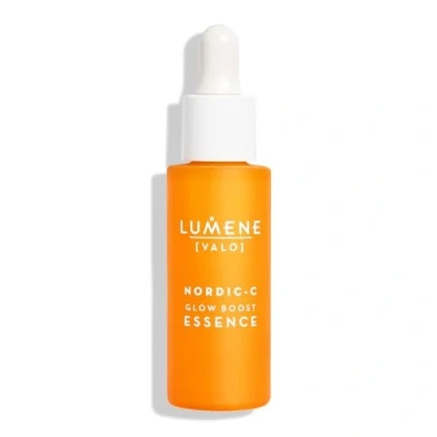 Image of Lumene Nordic C [VALO] Glow Boost Essence 30ml 100% Vegan Face &amp; Neck Serum with Vitamin C, Antioxidant Rich Wild Arctic Cloudberry, Hyaluronic Acid
