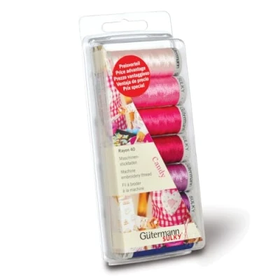Image of Gutermann Thread Set: Machine Embroidery Rayon 40 Classic