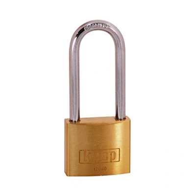 Image of Kasp Brass Padlock 40x63mm Long Shackle