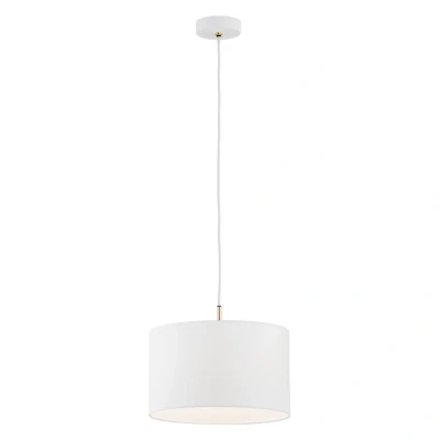 Image of Karin Cylindrical Pendant Ceiling Light White, White Structure