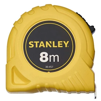 Image of Stanley 0 30 457 Tape Measure, Yellow/Black, 8 m/25 mm