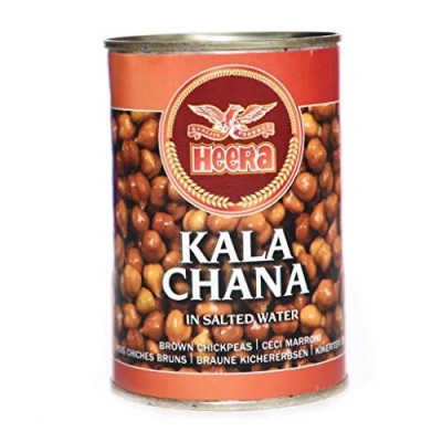 Image of Heera Boiled Kala Chana (in salted water) 400g (pack of 4)