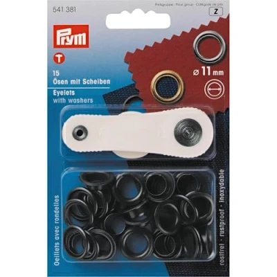 Image of Prym Bronze (11mm) Eyelets and Washers 1 Count