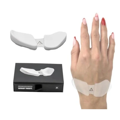 Image of DELTAHUB Carpio 2.0 Right Handed Truly Ergonomic Wrist Rest for Mouse, Carpal Tunnel Support, Pain Relief, Anti Fatigue, Easy Glide, Sleek, Office Computer, Laptop, Gaming Large, White