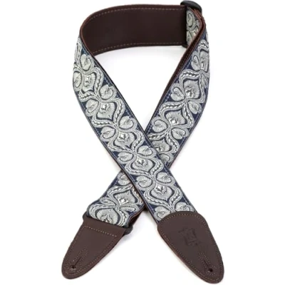 Image of Levy&#039;s Leathers 2&quot; Jacquard Weave Guitar Strap with Garment Leather Backing, Ends (MGJ 001)