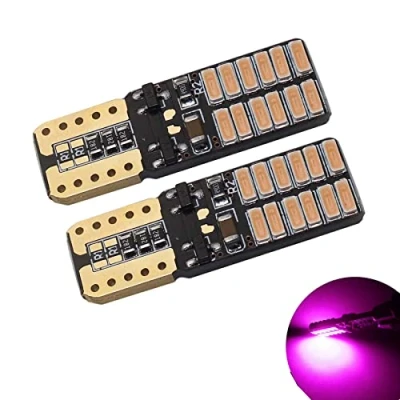 Image of YaaGoo 2pcs purplr 168 194 501 Wedge LED Bulbs Super Bright White For Car Interior Exterior Dome Map Door Courtesy License Plate Light Bulb