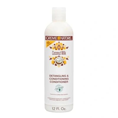 Image of Crème Of Nature Coconut Milk Conditioner, 12 oz, White, 355 ml