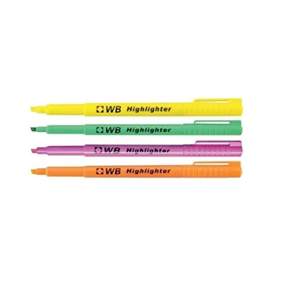Image of Highlighter Assorted (Pack of 4) WX93206+ Finchley Pen Free (1)