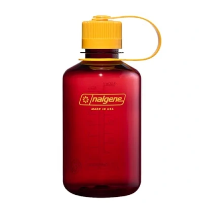 Image of Nalgene Water Bottle Lightweight Sustain Tritan BPA Free Shatterproof for Backpacking, Hiking, Gym, 16 OZ, Narrow Mouth, Laker