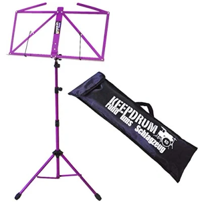 Image of Keepdrum Music Stand with Bag Flieder ( Lila )