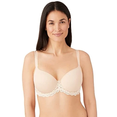 Image of Wacoal Womens Embrace Lace Contour Bra Beige material_polyamide Size 36C