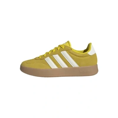 Image of adidas Women&#039;s BARREDA Shoes, Yellow/Off White/Gum 3, 7 UK
