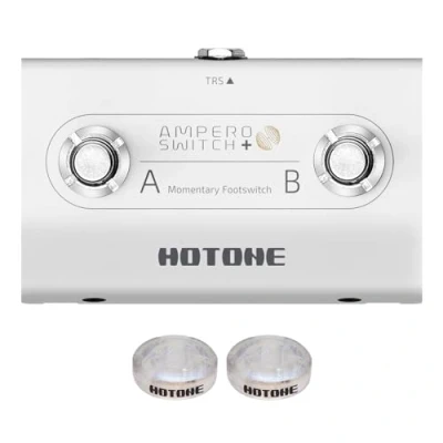 Image of HOTONE Dual Footswitch Pedal Momentary 2 Way Foot Switch Controller 6.35 mm (Ampero Switch+)