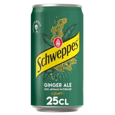 Image of Schweppes Ginger Ale Bebida Refrescante 250 ml Pack 24