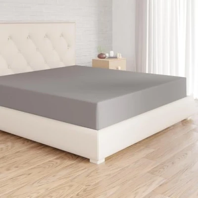 Image of Amazon Basics Soft Microfibre King Fitted Sheet, Deep Pocket 12 inch (30 cm), Dark Grey