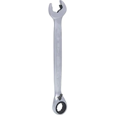Image of KS Tools 503.5917 DUO GEARplus combination spanner with ratchet mechanism in ring and open jaw, reversible 17mm