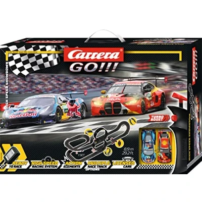 Image of Carrera 20062561 DHigh Speed I Digital Race Track Drive the Racing Car of 2022 Champions 63 Metre with Lap Counter and Turbo Boost Faithful Vehicles Scale 1:43