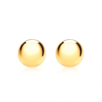 Image of Carissima Gold Women&#039;s 9 ct Yellow 8 mm Dome Polished Stud Earrings