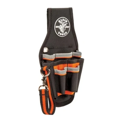 Image of Klein Tools 5240 Tool Pouch, Tradesman Pro Maintenance Pouch with 9 Pockets, Tape Thong, 2 Inch Tunnel Loop, Great Electrician Holster
